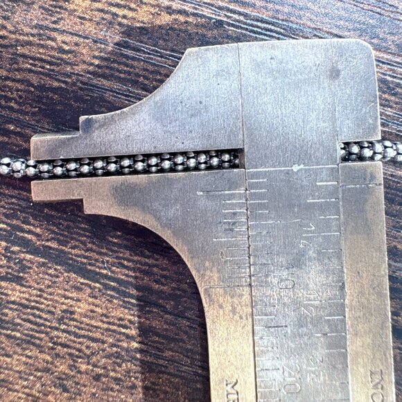 Sterling Silver 925 & 18k Gold Chrysocolla Bezel Set Pendant Necklace 18" Length - Picture 15 of 16